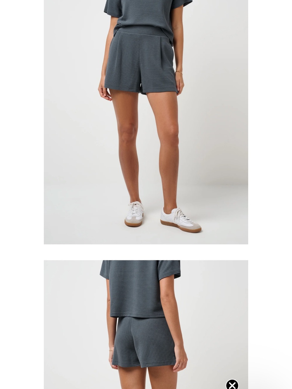 Travis Mathew Ribbed Knit Shorts in Charcoal